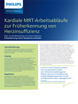 Kardiale MRT-Arbeitsabl&auml;ufe zur Fr&uuml;herkennung von Herzin&shy;suffizienz