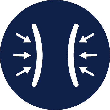 Symbol f&uuml;r Engegef&uuml;hl in der Brust