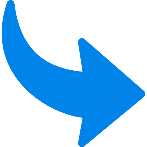 curved blue arrow