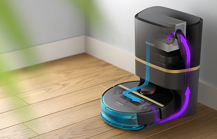 Automatisches Leeren, entleert sich 30&nbsp;Tage lang selbst