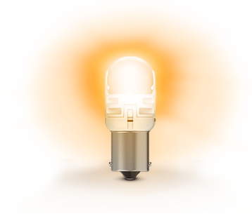 Intensiv orangefarbene Lampen