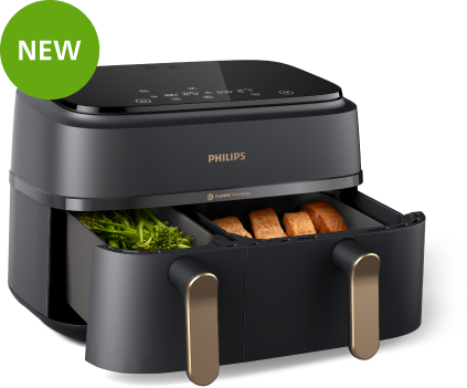 air fryer double open 