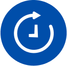 Symbol "Zeitsparend"