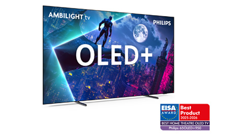 Zwei Philips OLED-TVs erhalten Auszeichnungen der EISA für höchste Bildqualität, das immersive Erlebnis und europäisches Design