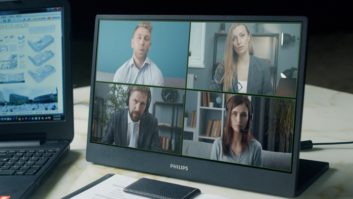 Tragbare Philips Monitore | Produktivit&auml;t auf zwei Bildschirmen